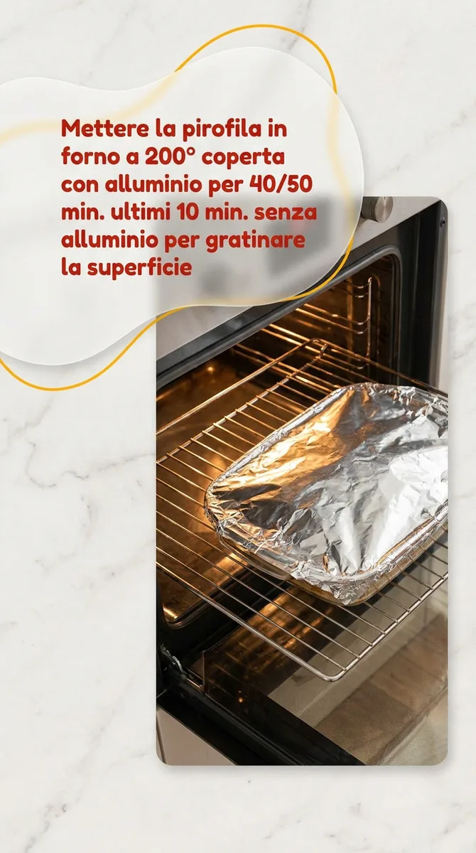 Riso con patate, salsiccia e scamorza affumicata al forno fase 7