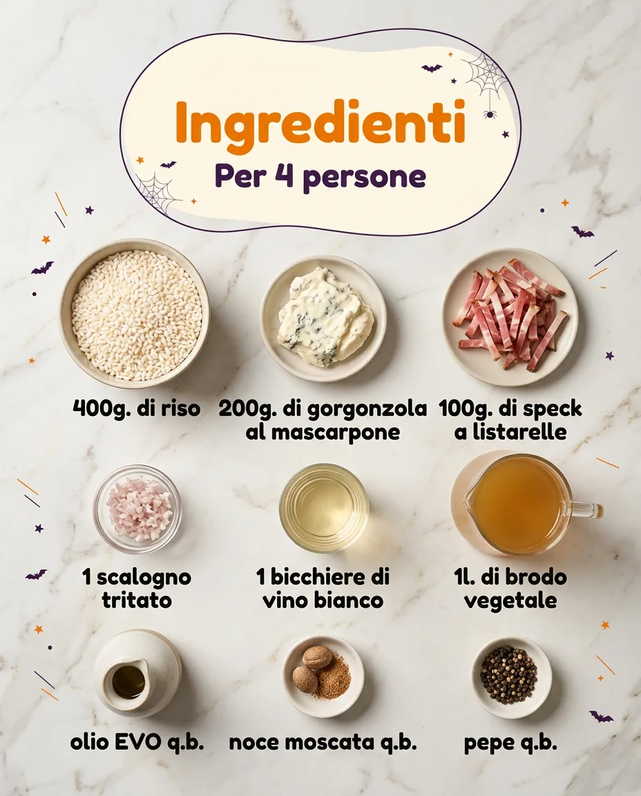 Risotto con gorgonzola e speck fase 2