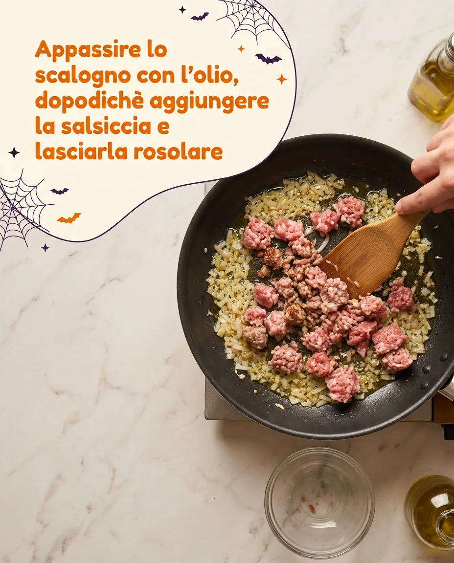 Risotto con salsiccia e zucca fase 3