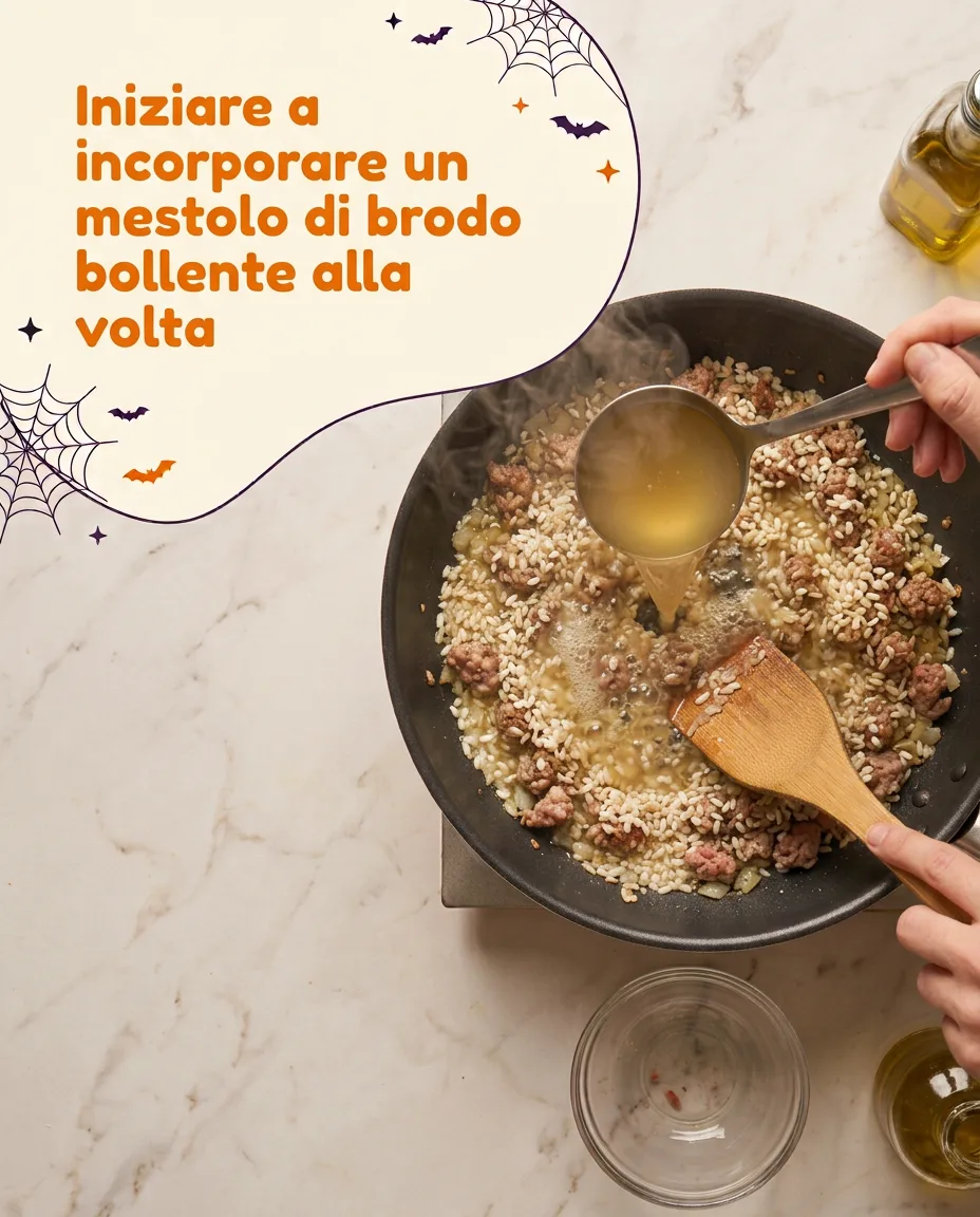 Risotto con salsiccia e zucca fase 5