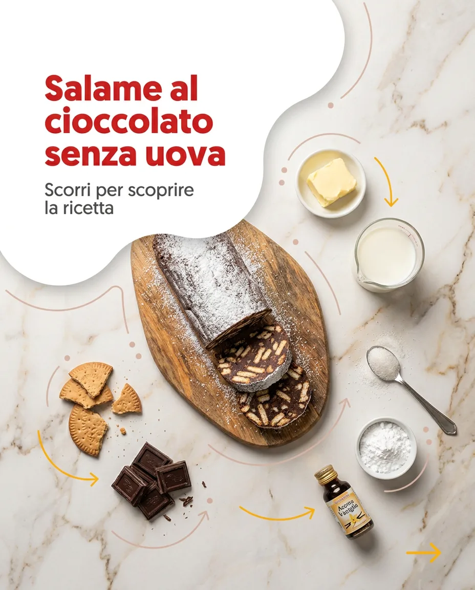 Salame al cioccolato senza uova