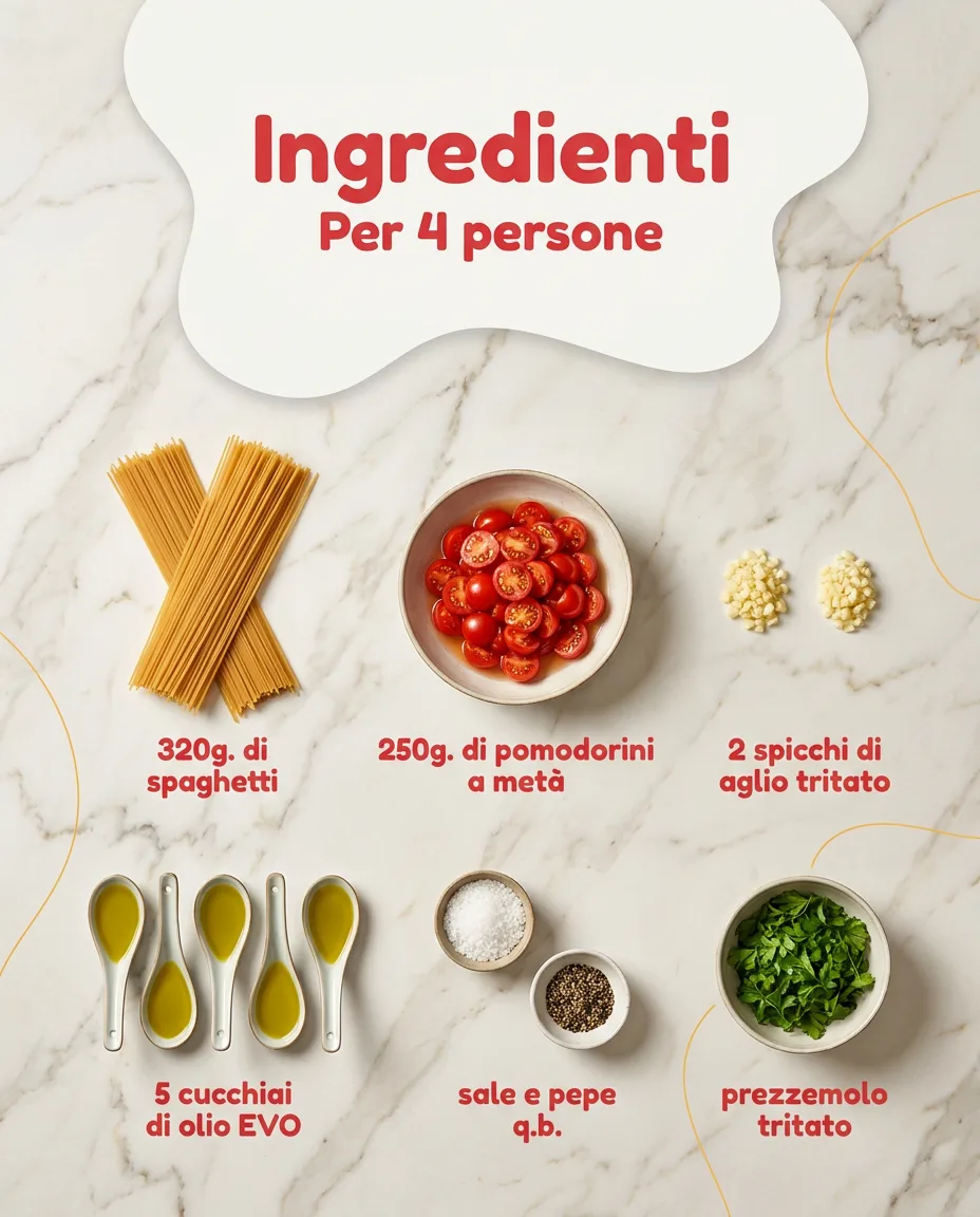 Spaghetti con pomodorini fase 2