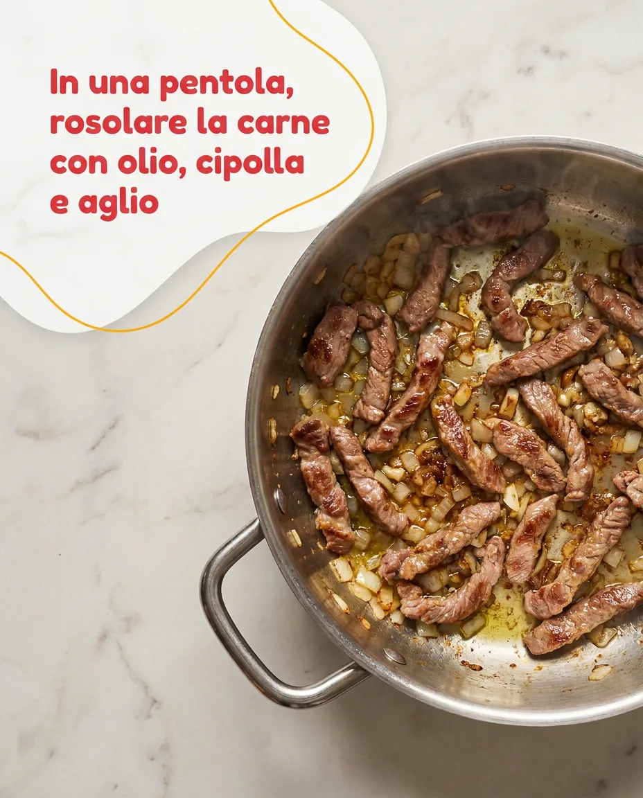 Straccetti di capocollo in umido fase 3