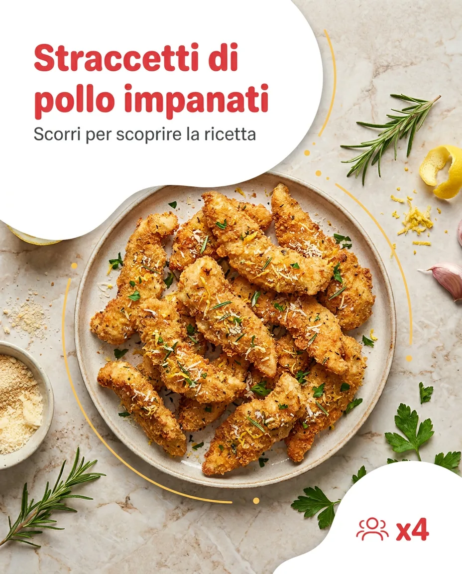 Straccetti di pollo impanati