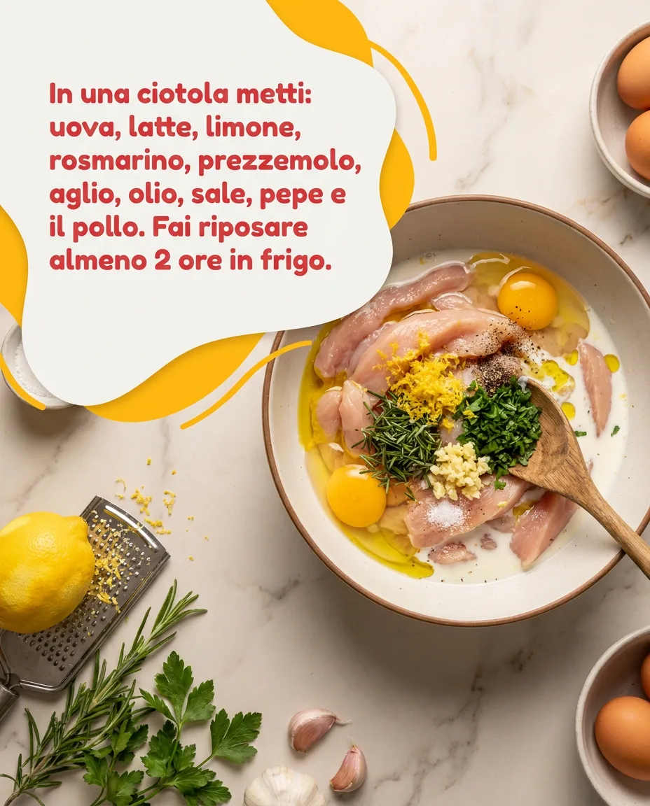 Straccetti di pollo impanati fase 3