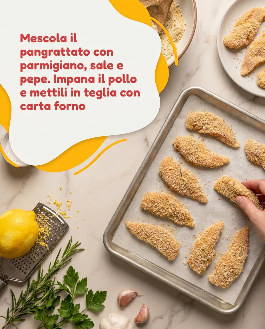 Straccetti di pollo impanati fase 4