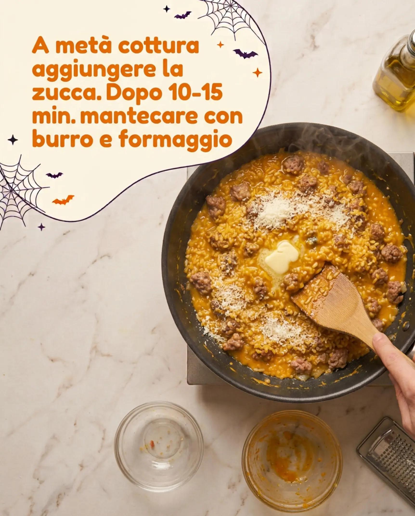 Risotto con salsiccia e zucca fase 5