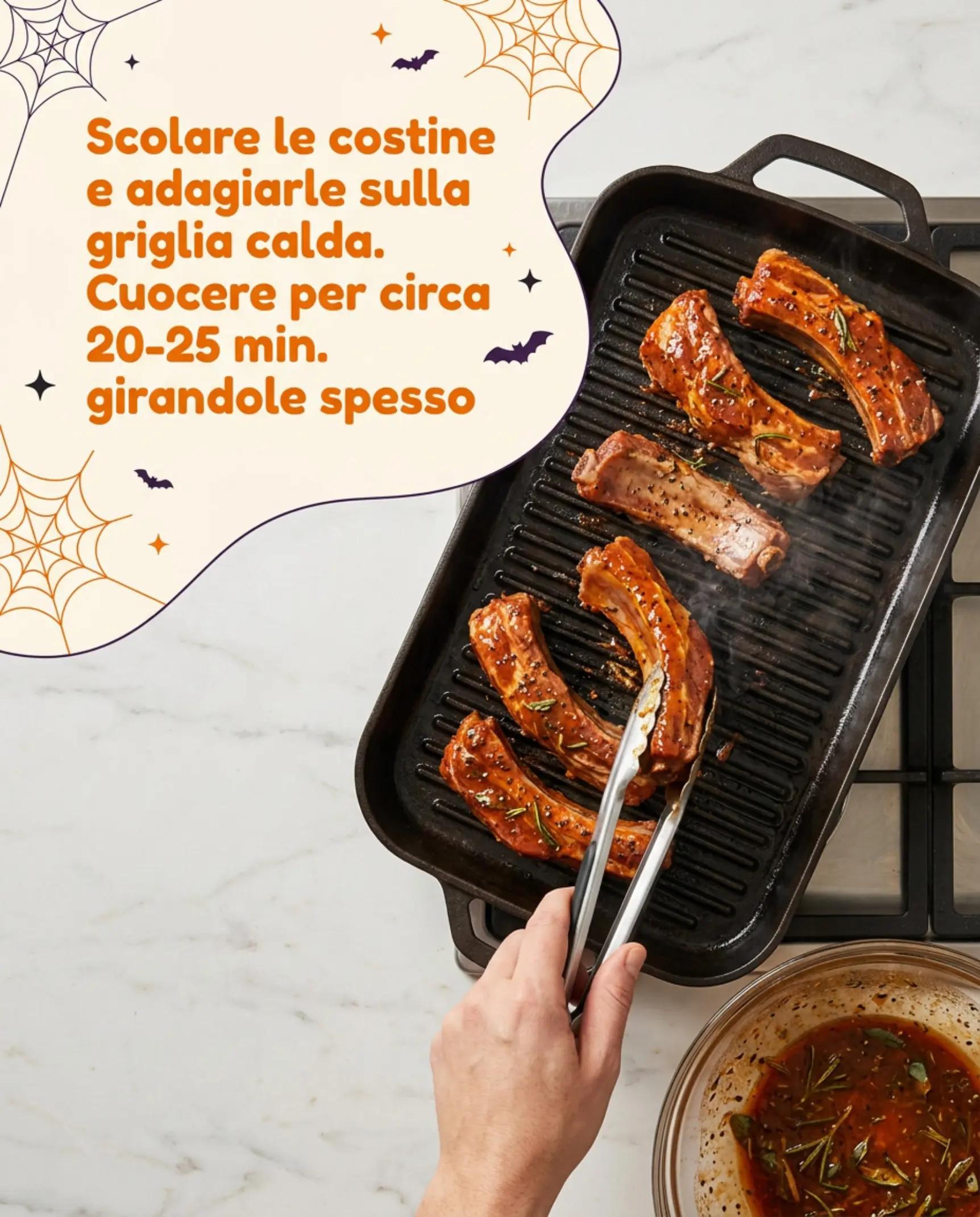 Costine di maiale grigliate fase 4
