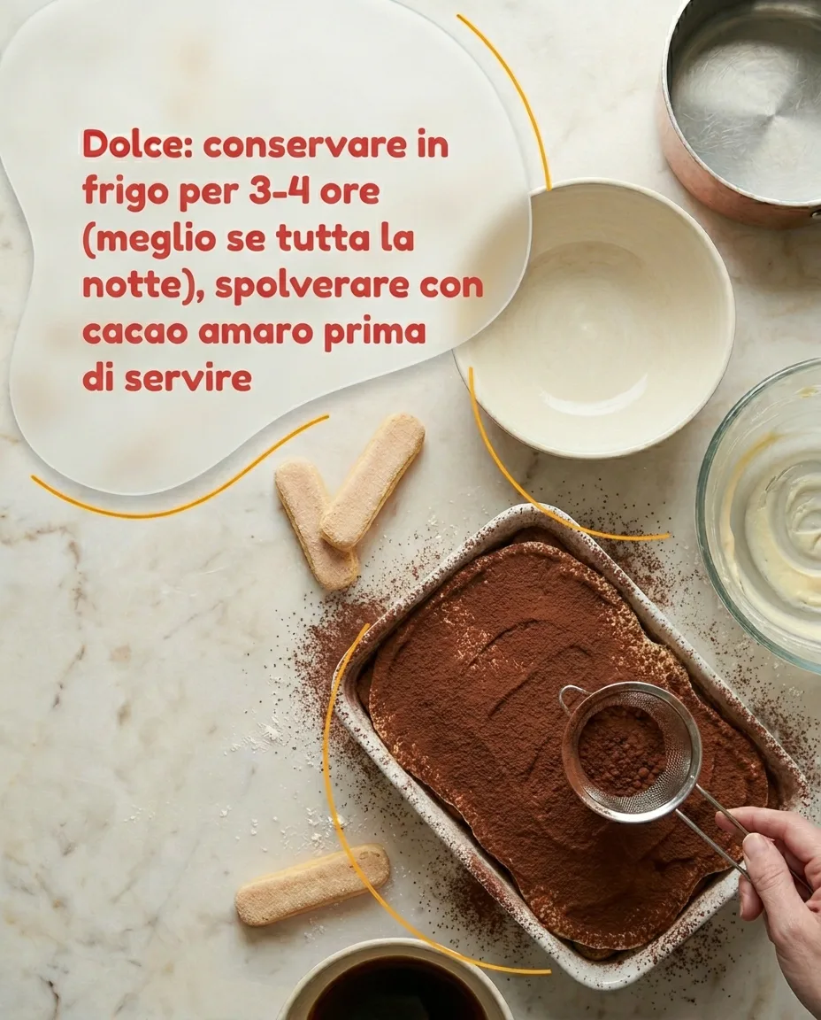 Tiramisù con crema pasticcera senza liquore fase 9