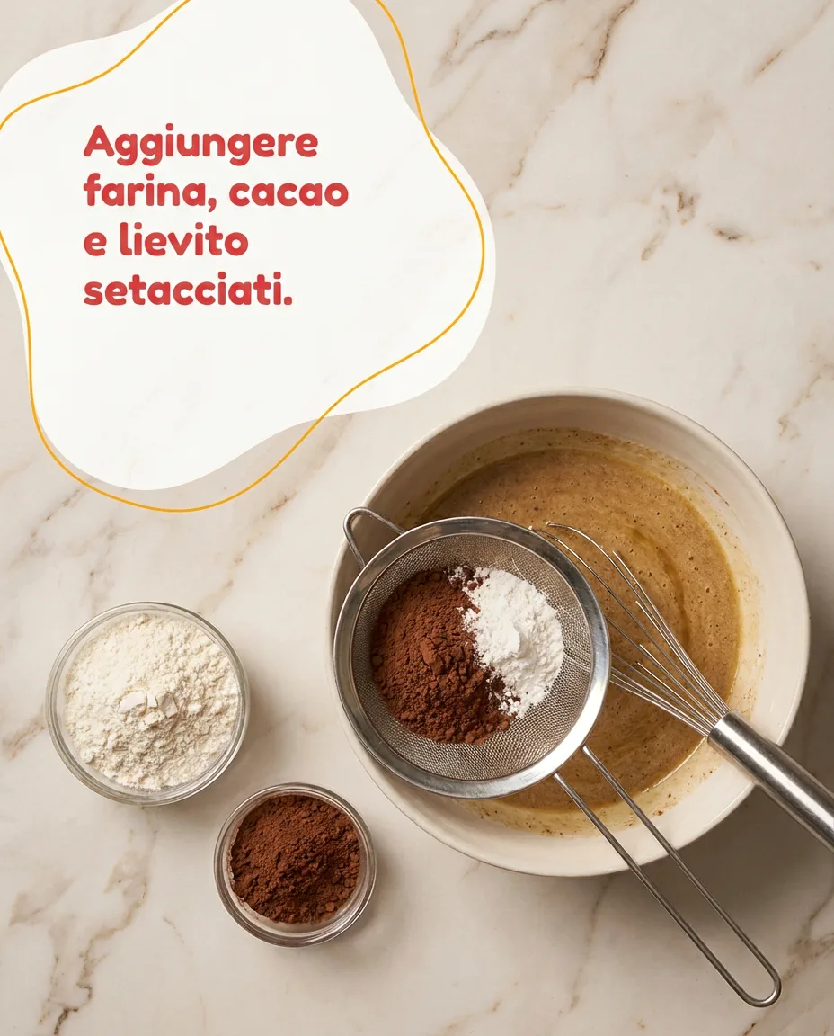 Torta cacao al caffè fase 4