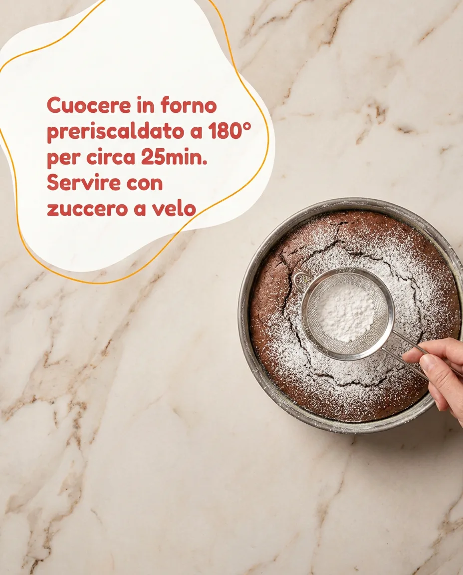 Torta cacao al caffè fase 6