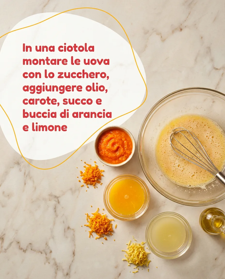 Torta di carote fase 3