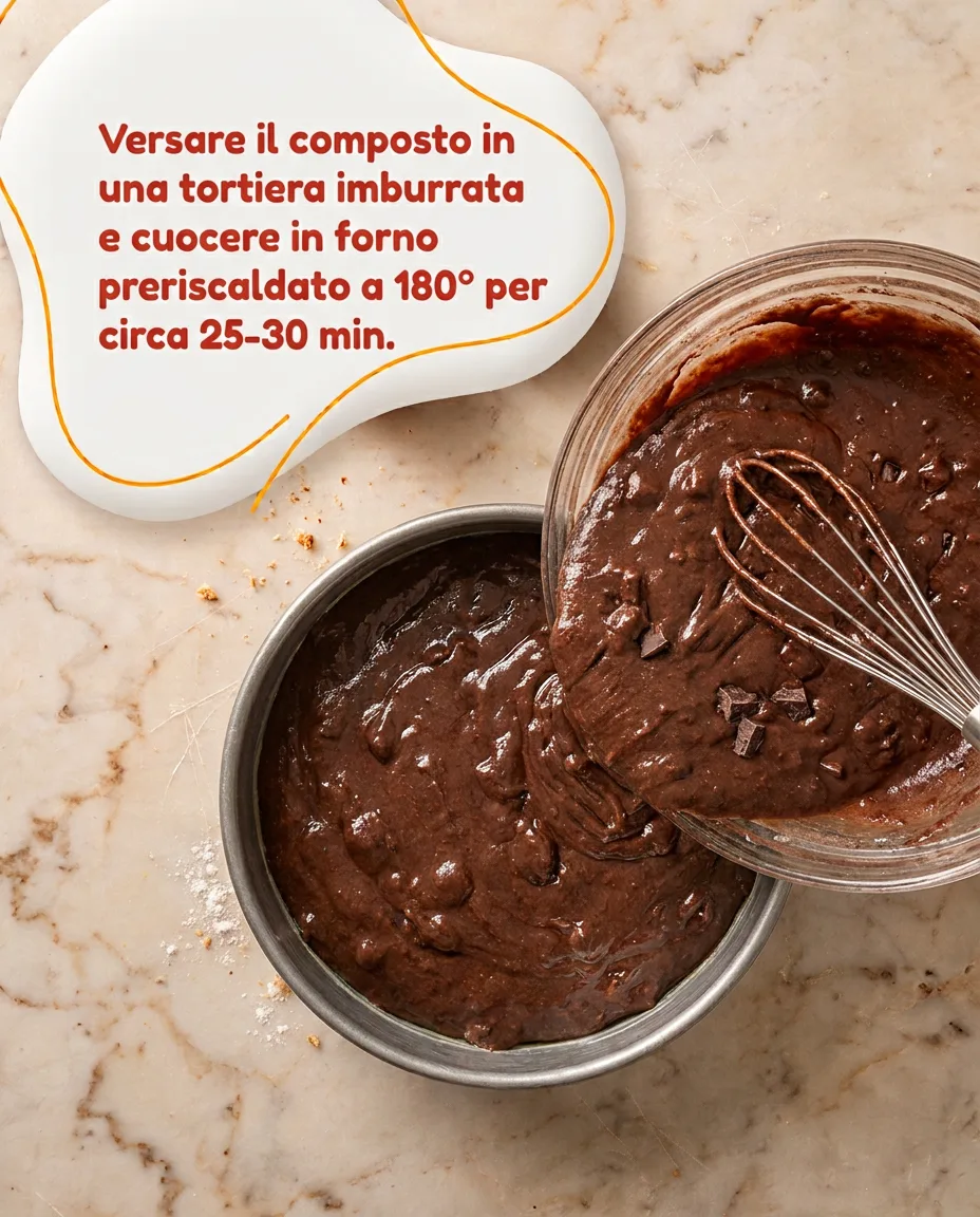 Torta al cioccolato fase 6
