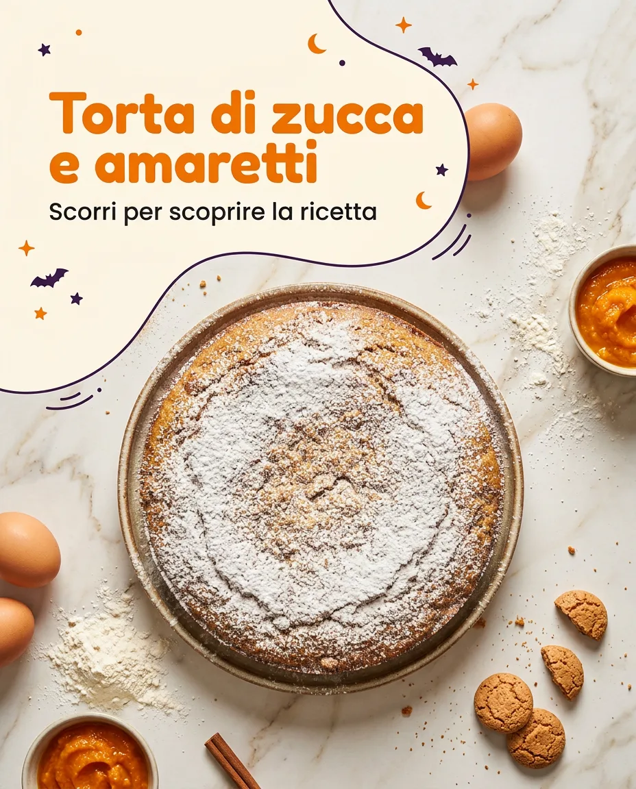 Torta di zucca e amaretti