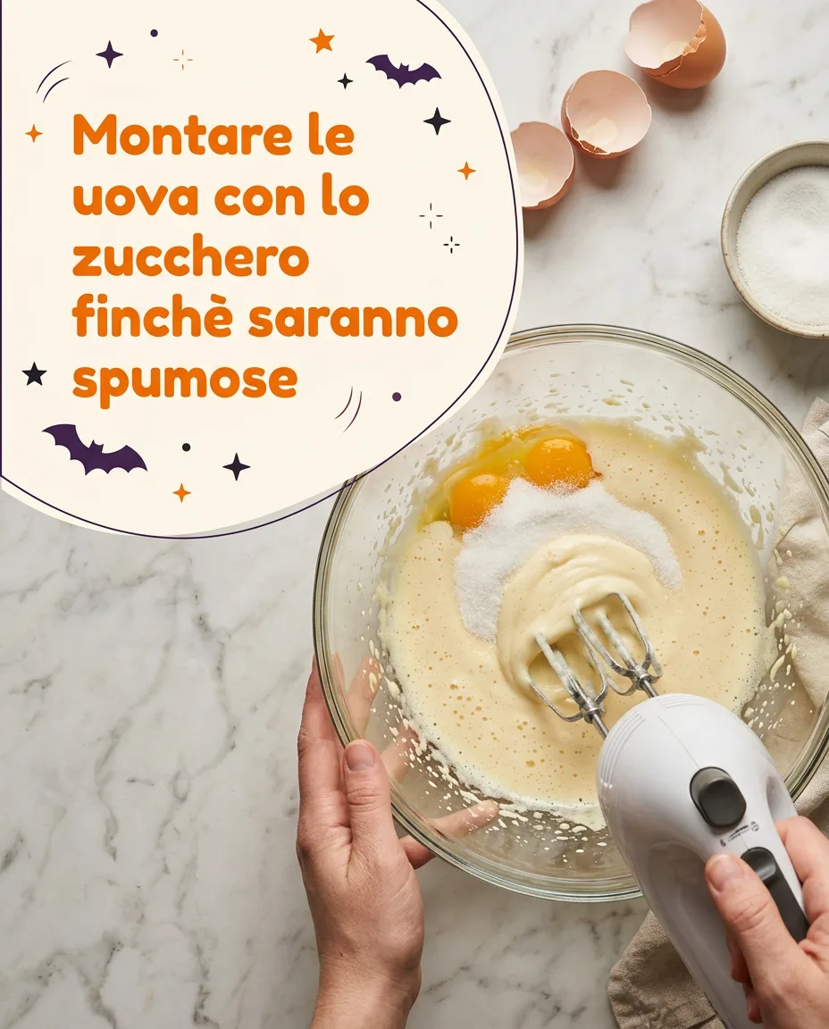 Torta di zucca e amaretti fase 3