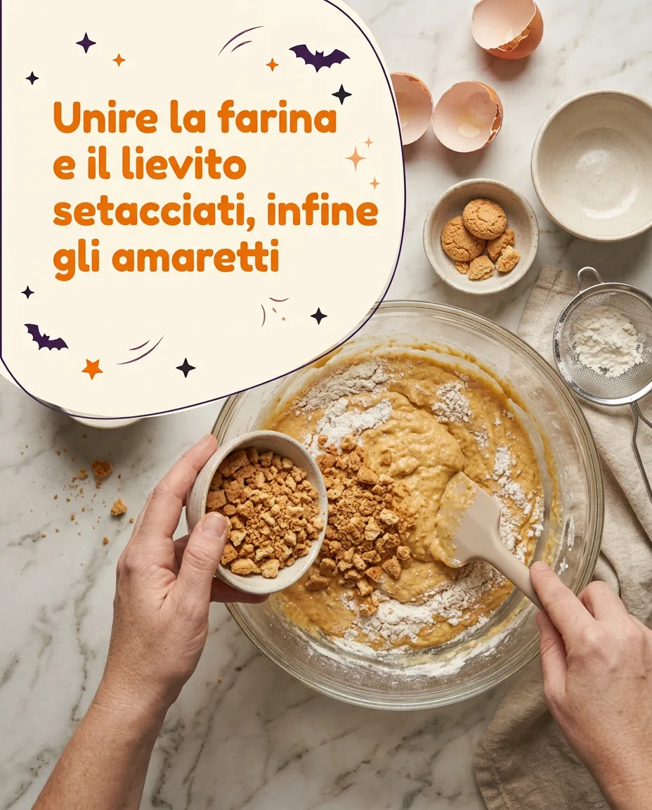 Torta di zucca e amaretti fase 5