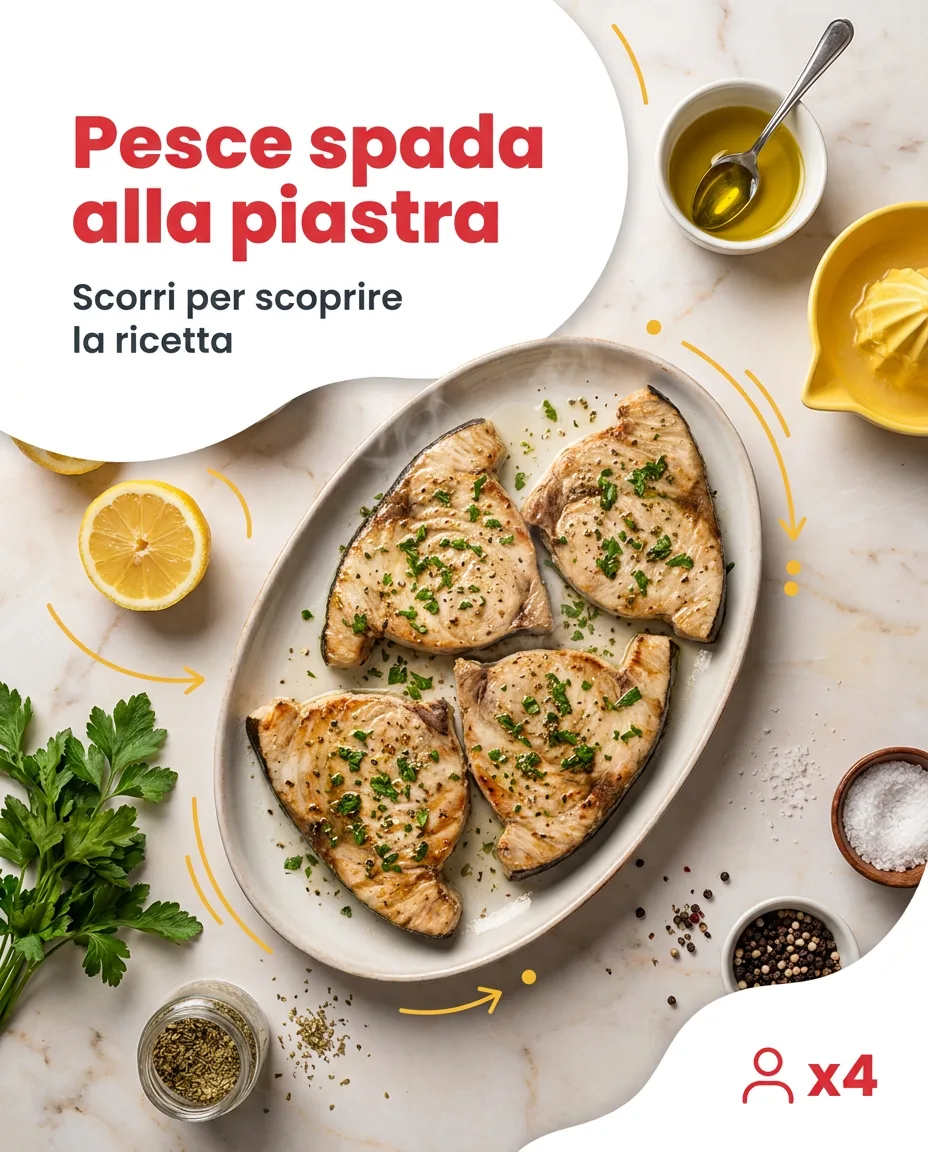 Pesce spada alla piastra