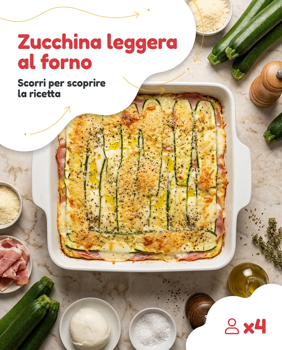 Zucchina leggera al forno