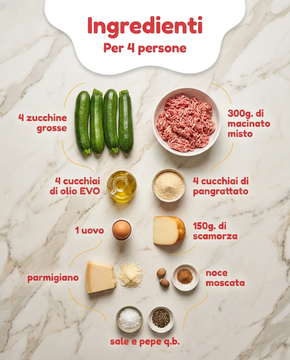 Zucchine ripiene con carne fase 2