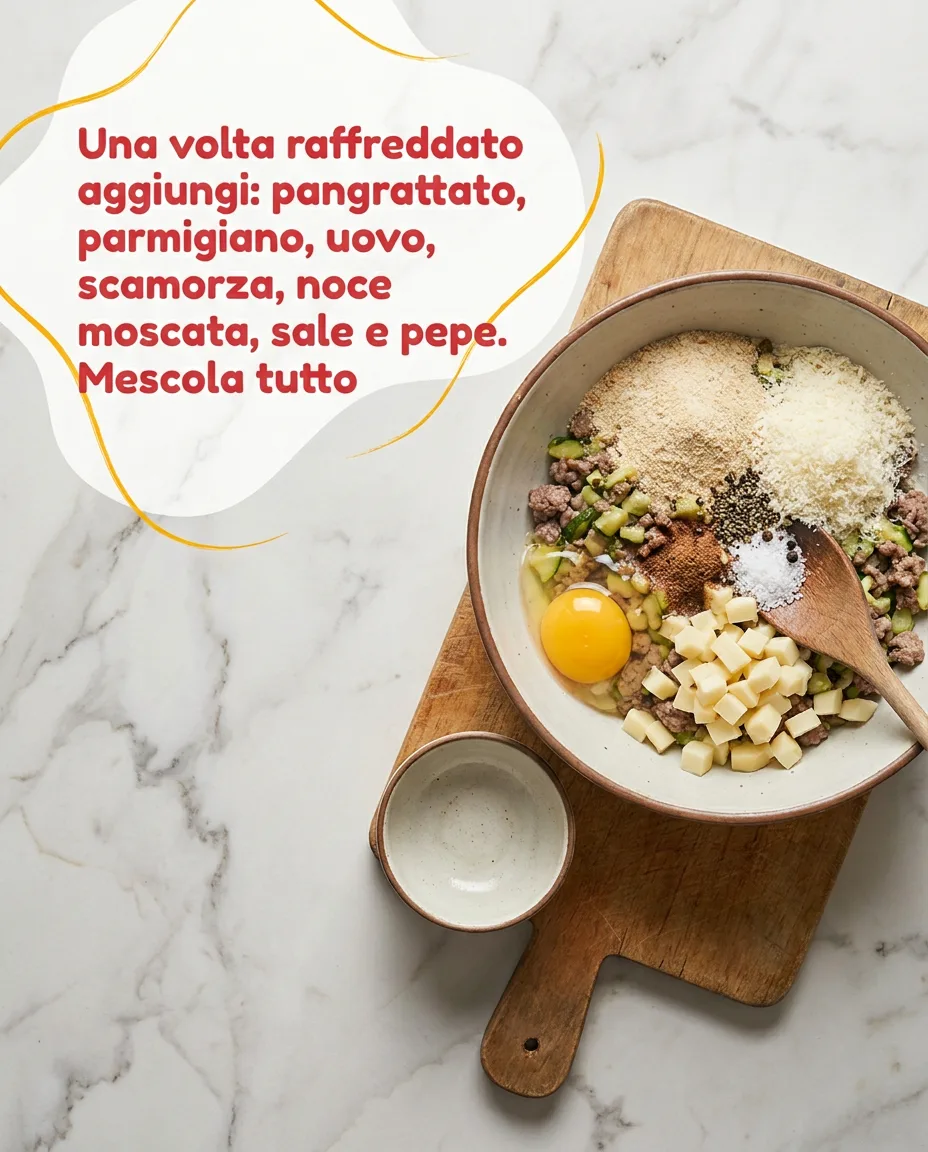 Zucchine ripiene con carne fase 5
